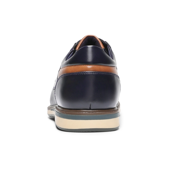 Men's Plain Toe Smart Dress Sneakers - NAVY - 4